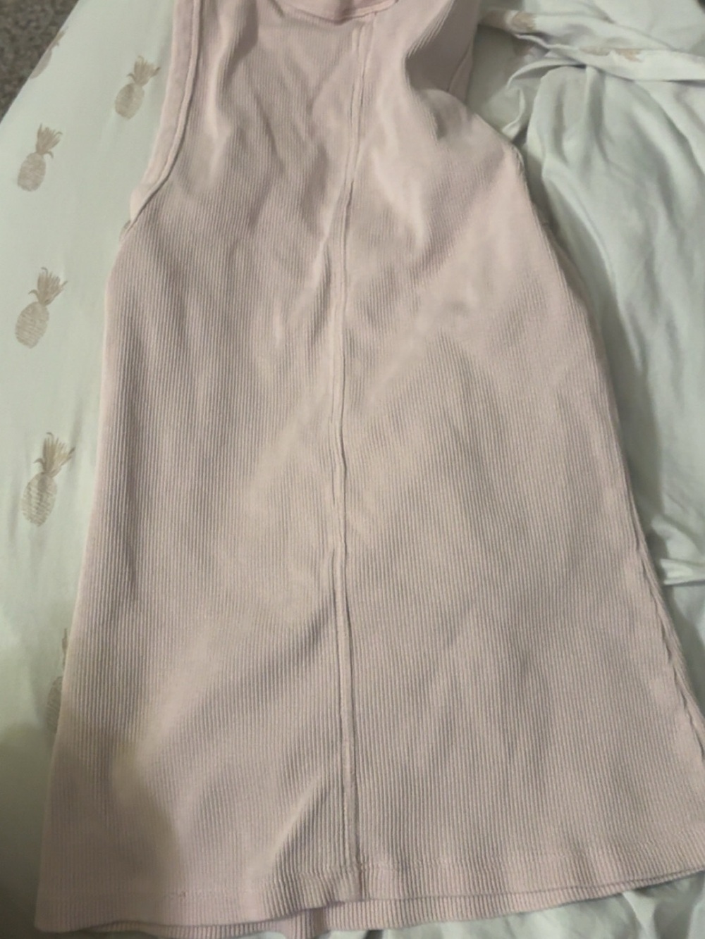 Universal Thread Ribbed Scoop Neck Tank — Light Blush - Picture 3 of 3